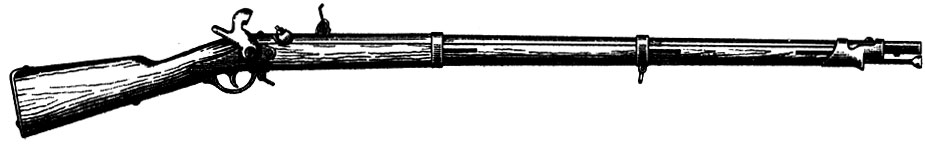 Рис. 28. Русское ударное нарезное ружье 1854 г