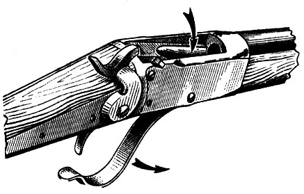 Рис. 52. Винтовка Пибоди 1860 г. с качающимся затвором