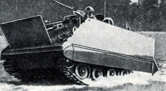 Рис. 34. Американский плавающий гусеничный бронетранспортер M113