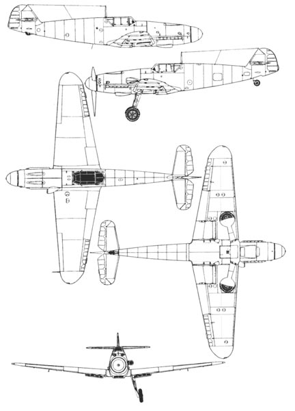 Bf-109 G2  Bf-109 G1 