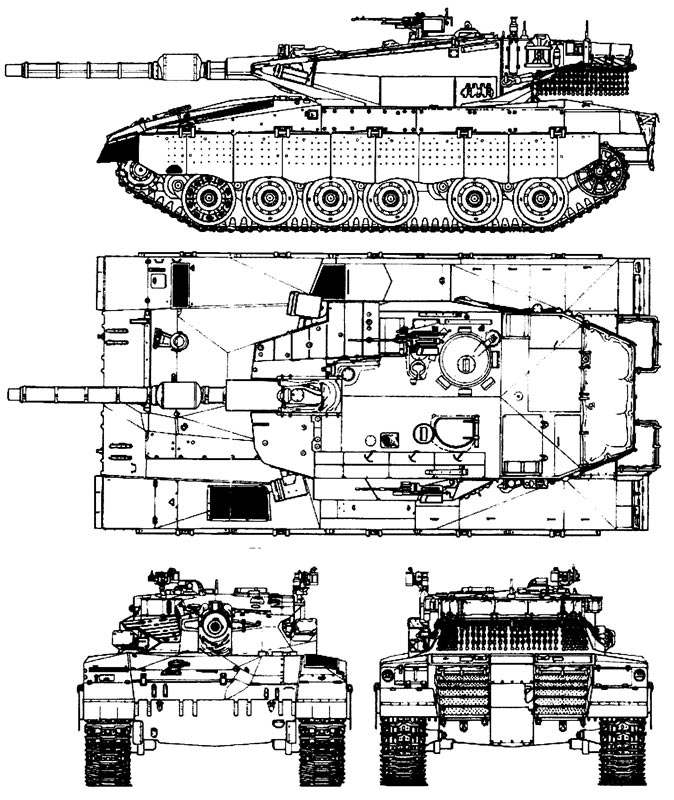 Проекции танка 